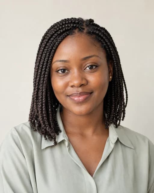 Portrait fictif de démonstration de Esther Mbuyi